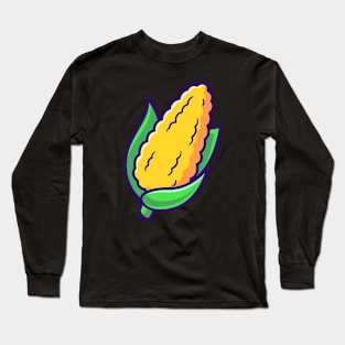 Corn Vegetable Cartoon Long Sleeve T-Shirt